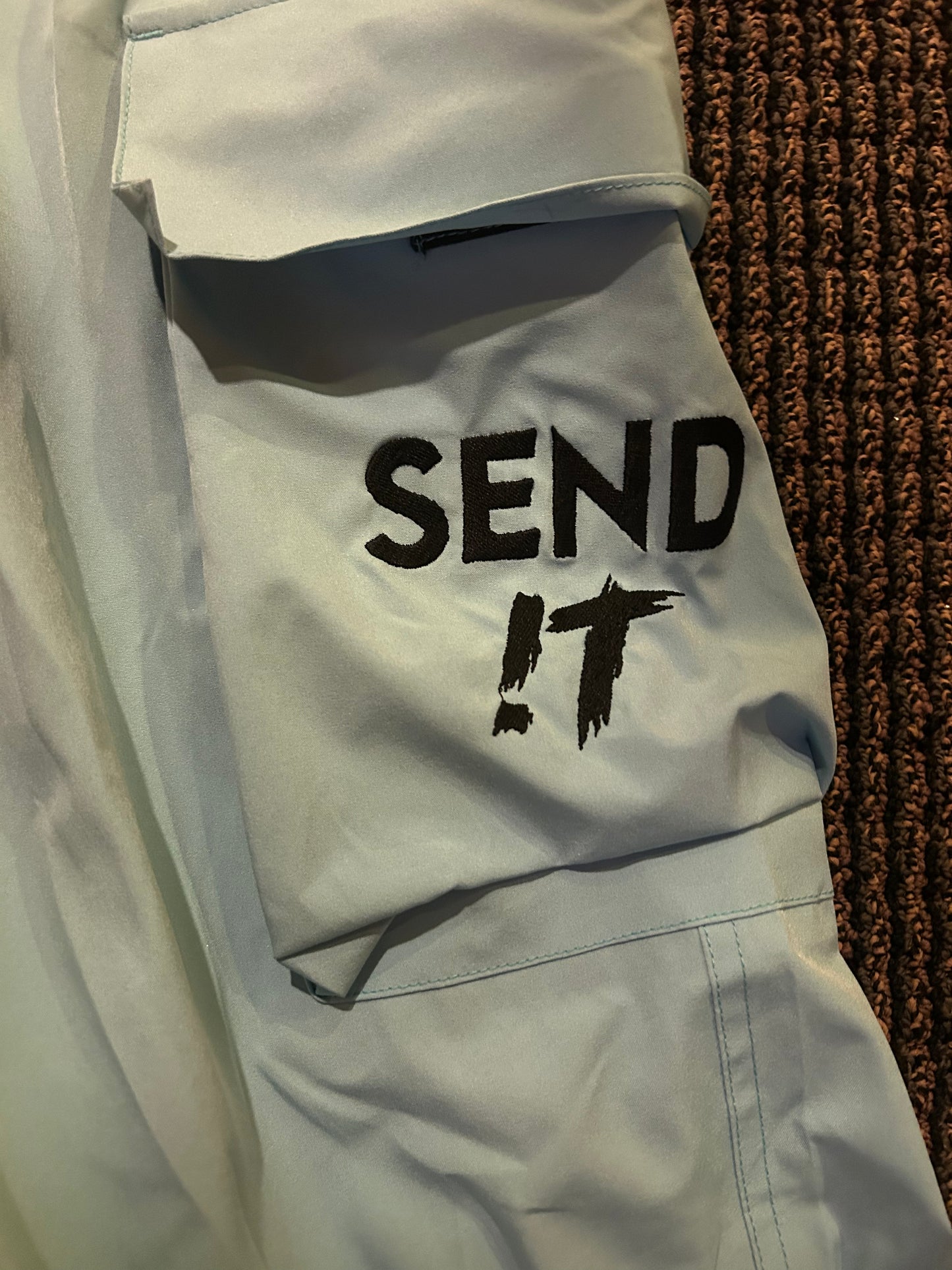 Baby Blue Send !t Snowpants